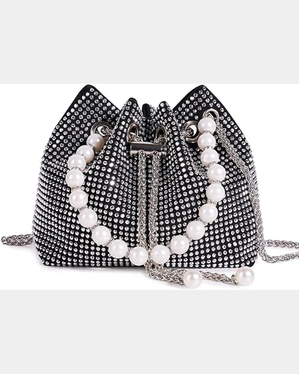 Moti Pearl-Handle Potli — Silver — view 1 of 5
