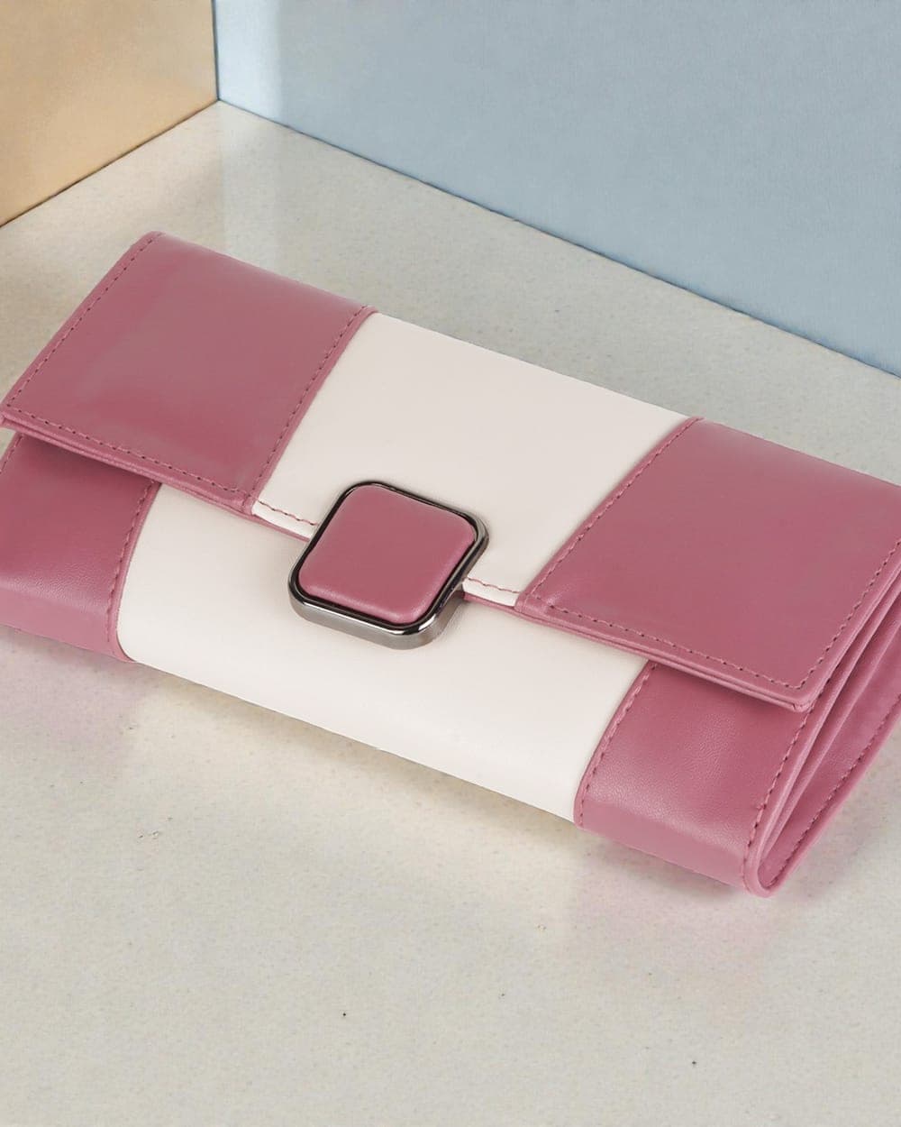 Pari Duo Colour-Block Wallet — Rose — view 1 of 3