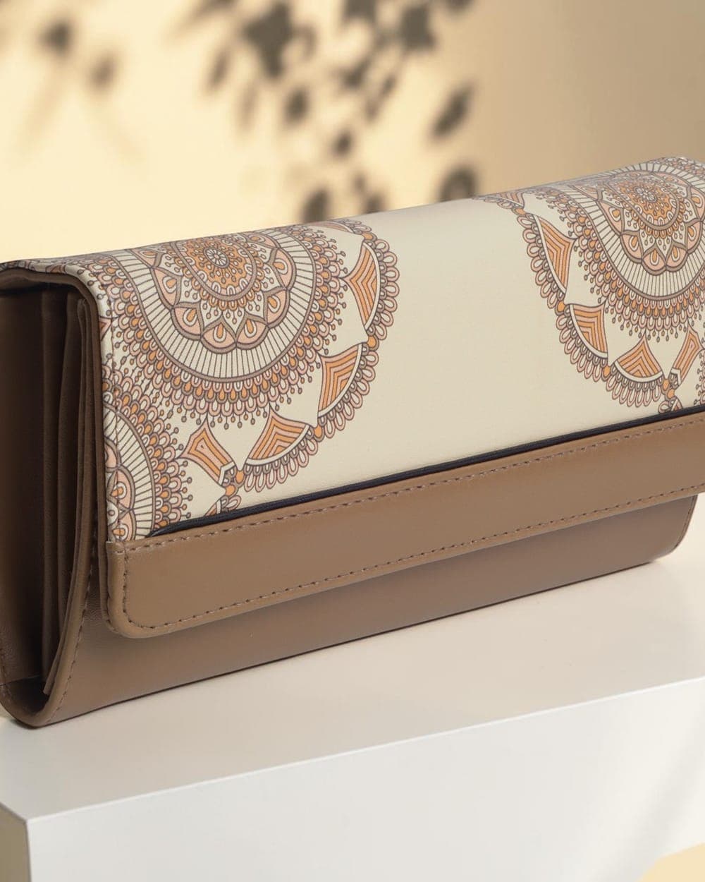 Pari Paisley Print Wallet — Beige — view 1 of 4