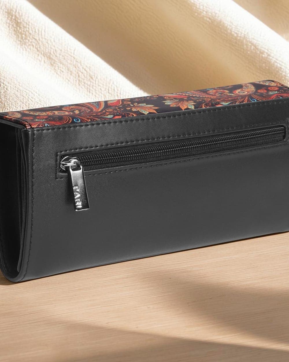Pari Paisley Print Wallet — Black — view 1 of 4