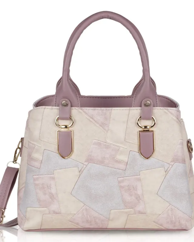 Amara Patchwork Satchel — Lilac — DOSYSO Everyday