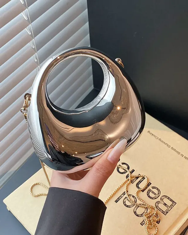 Luna Moon Clutch — Gold — DOSYSO Soirée