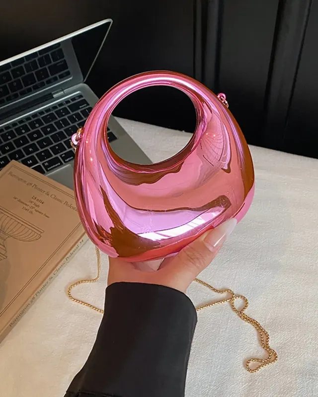 Luna Moon Clutch — Rose — DOSYSO Soirée