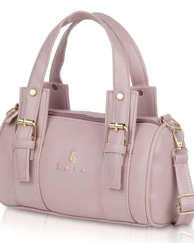 Nyra Barrel Handbag — Mauve — DOSYSO Everyday