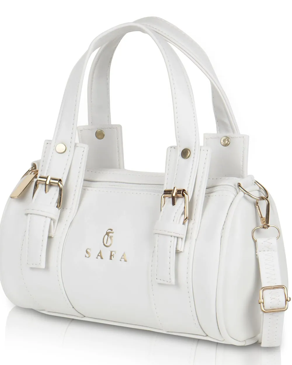 Nyra Barrel Handbag — White — view 1 of 5