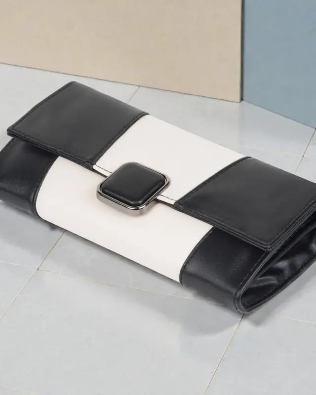 Pari Duo Colour-Block Wallet — Black — DOSYSO Classic