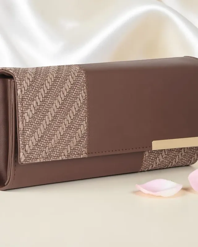 Pari Line Long Wallet — Coffee — DOSYSO Classic