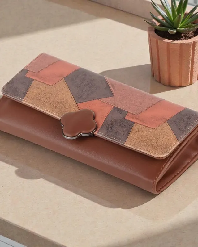 Pari Patchwork Wallet — Tan — DOSYSO Classic